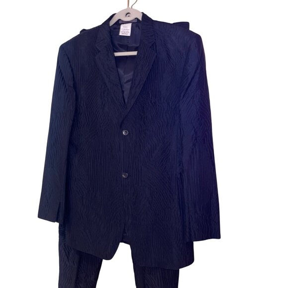 Masatomo Vintage Mens Pants Suit Size Medium Black Rare Pockets Casual - Picture 3 of 16